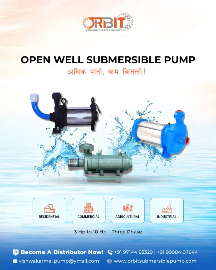 Orbit open well submersible pump