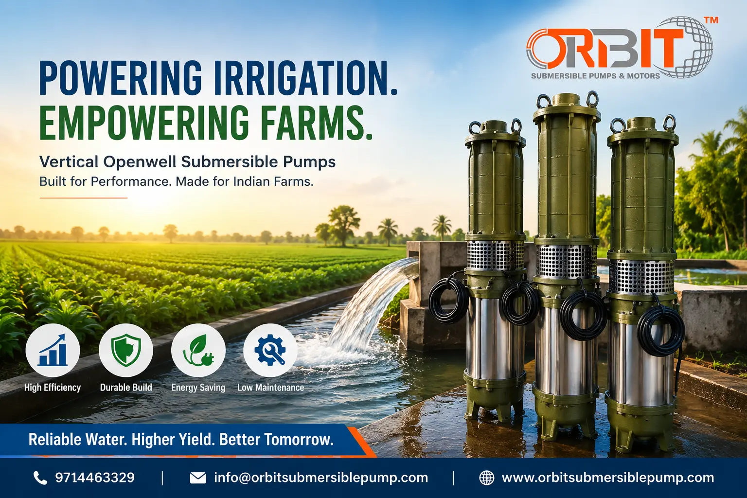 Best Vertical Openwell Submersible Pump for Agricultural Irrigation