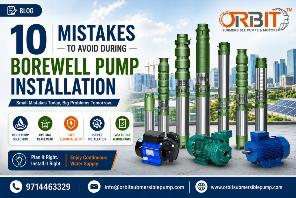 10 Mistakes to Avoid During Borewell Pump Installation